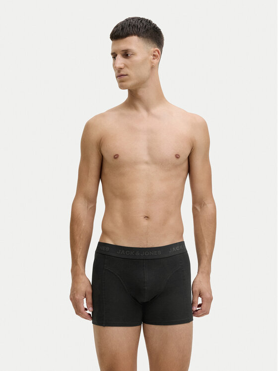 Jack & Jones Komplet bokserki i skarpety Trent Giftbox 12285126 Czarny