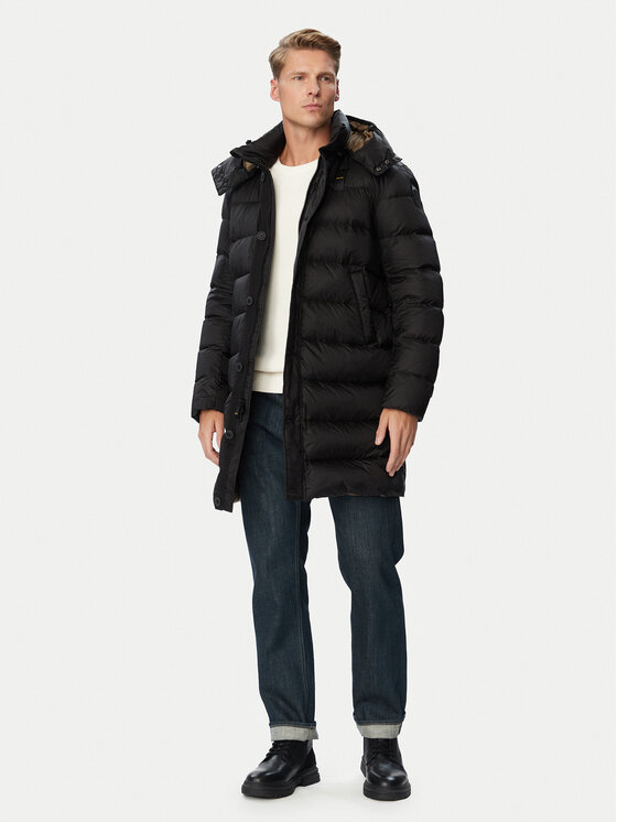Blauer Blauer Giubbotto piumino Carver 26WBLUK03050 Nero Regular Fit