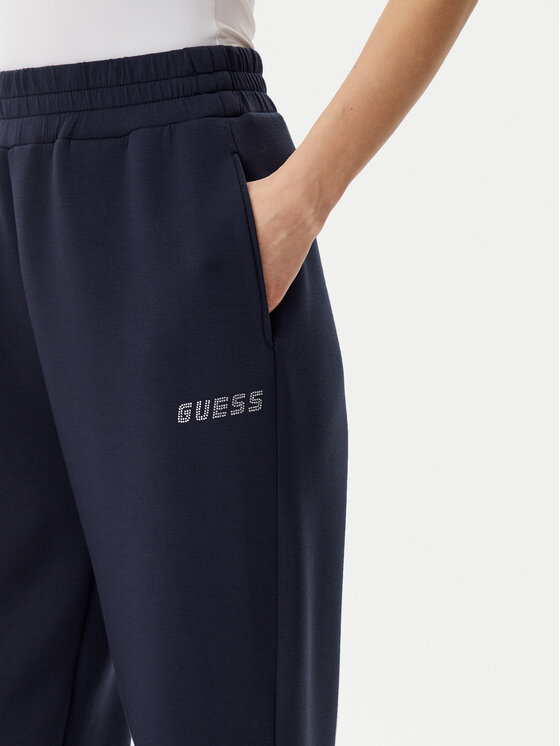 Guess Guess Teplákové nohavice V4BB13 K7UW2 Tmavomodrá Regular Fit