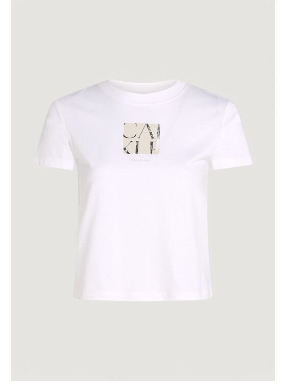 Calvin Klein Jeans Calvin Klein Jeans T-Shirt FRONT PHOTO GRAPHIC Λευκό To Fit