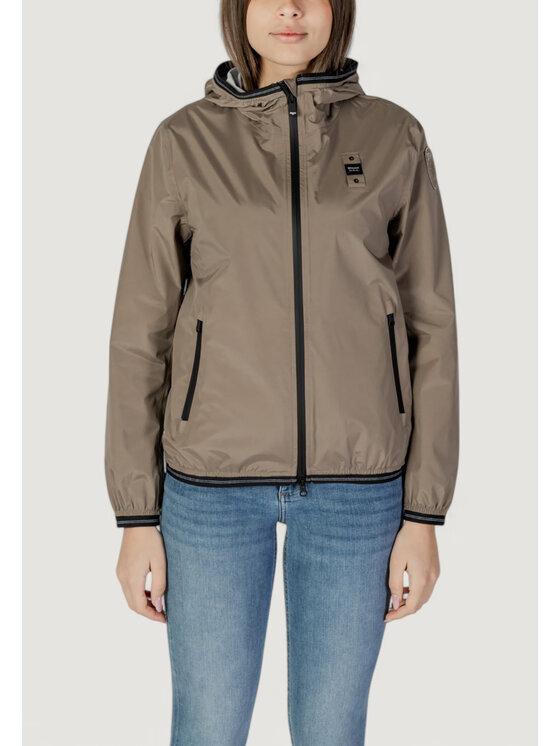 Blauer Blauer Giacca di pelle NAY Verde Slim Fit