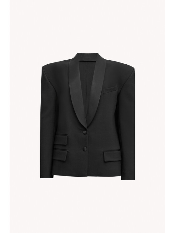 Epuzer Epuzer Marynarka Muse Smoking Czarny Standard Fit