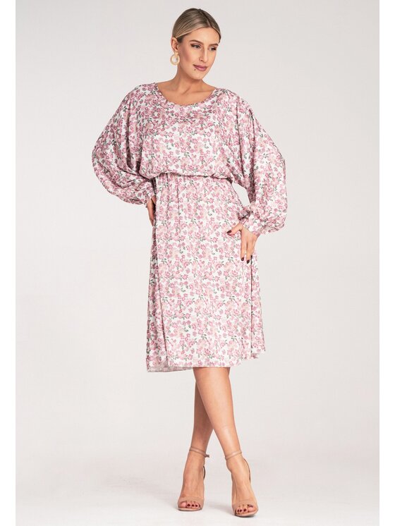 FIGL FIGL Sukienka codzienna M1128 Różowy Casual Fit