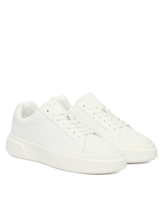 Calvin Klein Calvin Klein Sneakers Chunky Cupsole Laceup Lth Aop YW0YW02058 Alb