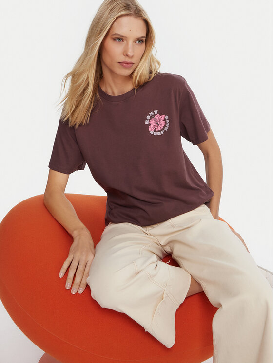 Roxy Roxy T-krekls Hangloose The Sky ERJZT06020 Violets Regular Fit