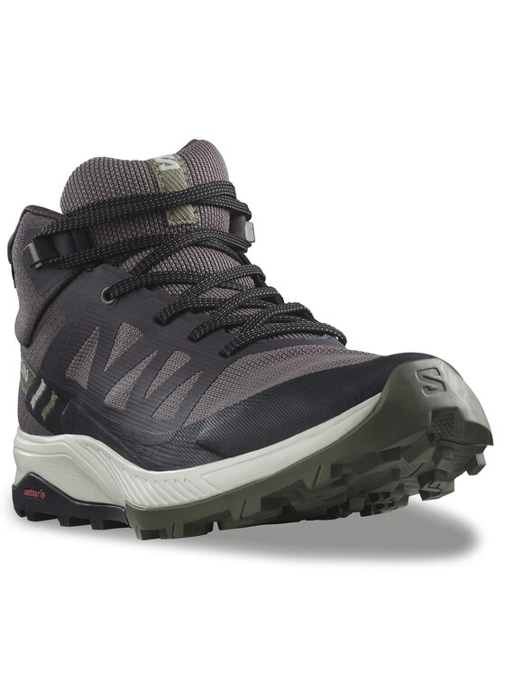 Salomon Salomon Трекінгові черевики Outrise Mid Gtx W GORE-TEX L47160700 Чорний