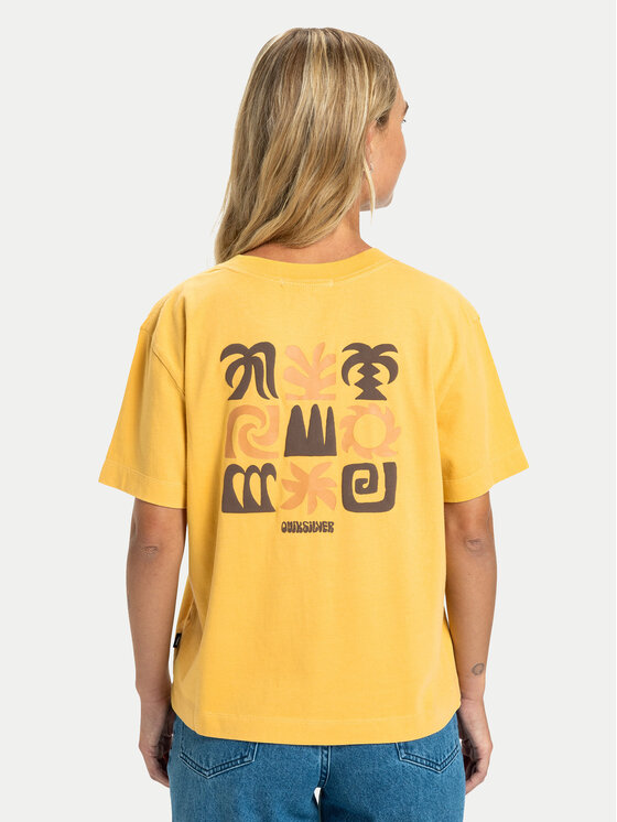 Quiksilver Quiksilver T-Shirt Standard  EQWZT03197 Gelb Regular Fit