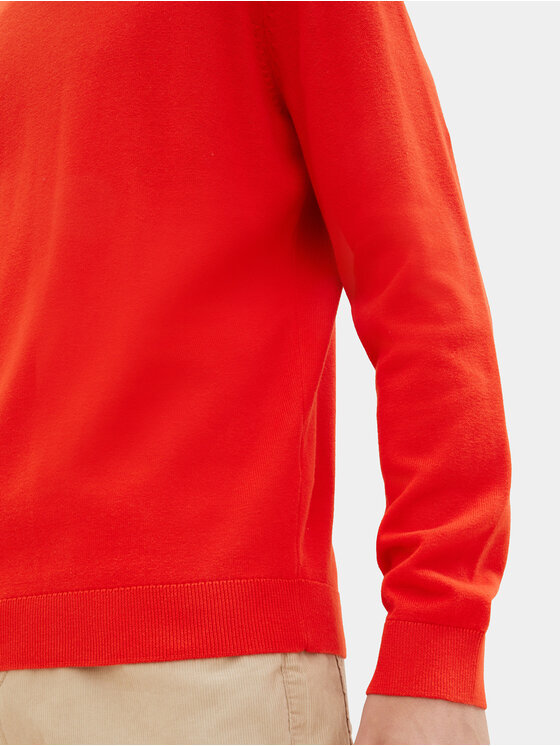 Tom Tailor Tom Tailor Džemper 1039810 Crvena Regular Fit
