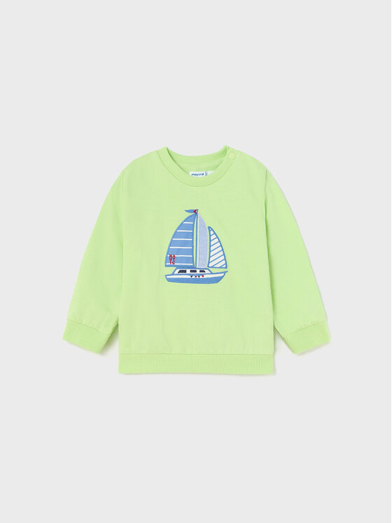 Mayoral Bluză 1414 Verde Regular Fit