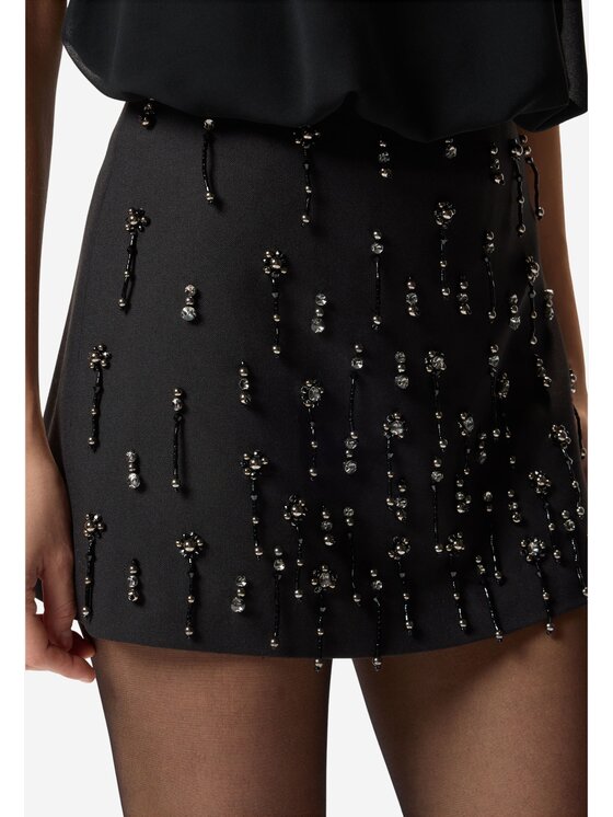 PINKO PINKO Φούστα Memory gonna poly viscosa Μαύρο Slim Fit