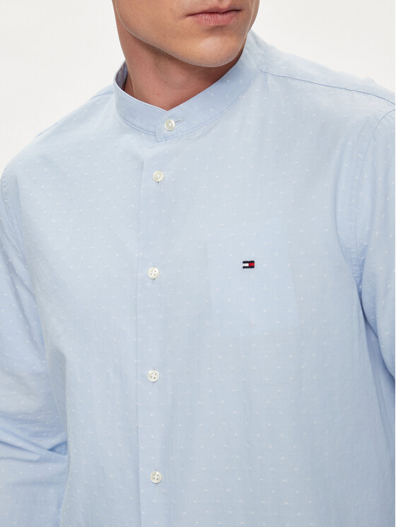 Tommy Hilfiger Tommy Hilfiger Camicia MW0MW34650 Celeste Slim Fit