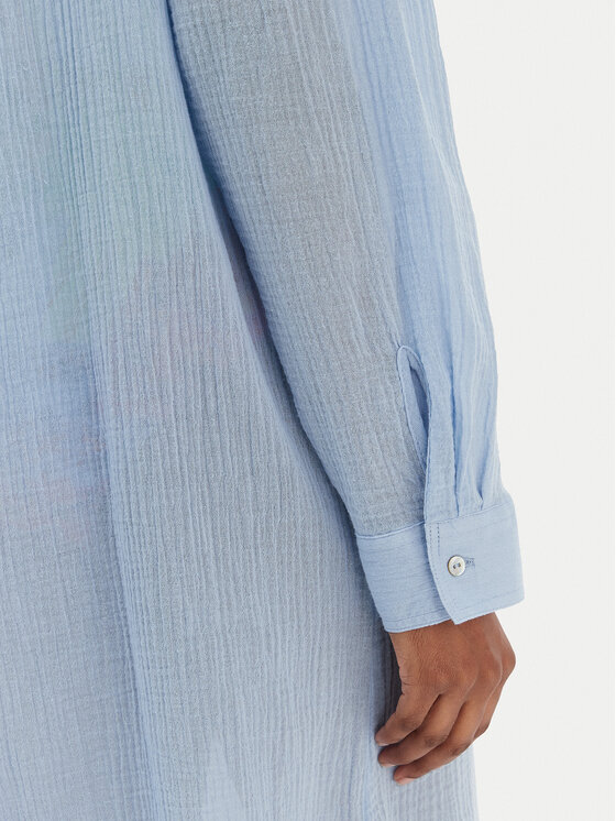 Seafolly Seafolly Сорочка Crinkle 55536-CU Блакитний Relaxed Fit