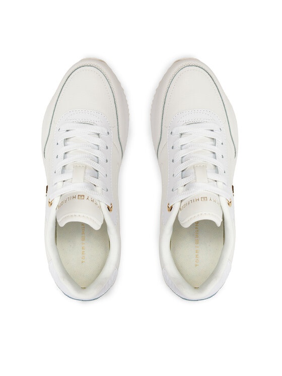Tommy Hilfiger Tommy Hilfiger Sneakersy Elevated Essent Runner Monogram FW0FW08285 Biały