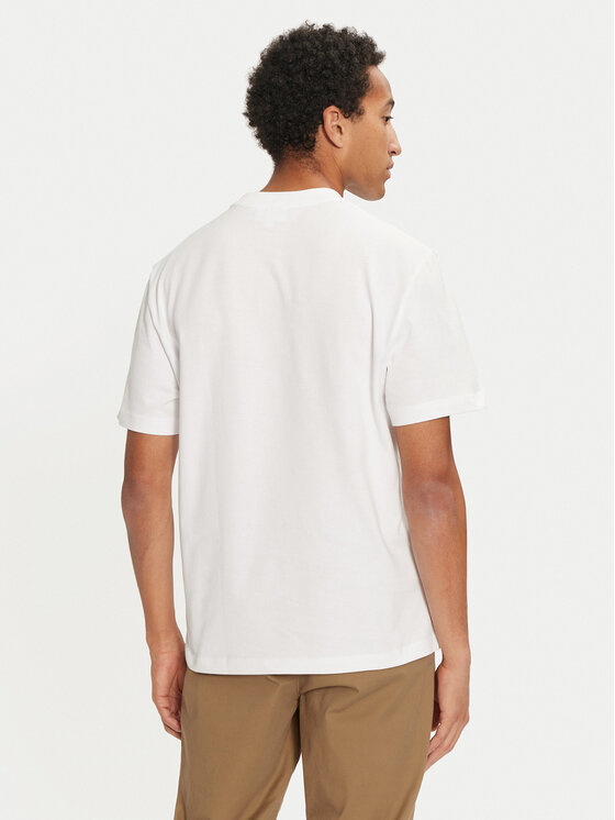Lacoste Lacoste T-Shirt TH2806 Biały Regular Fit