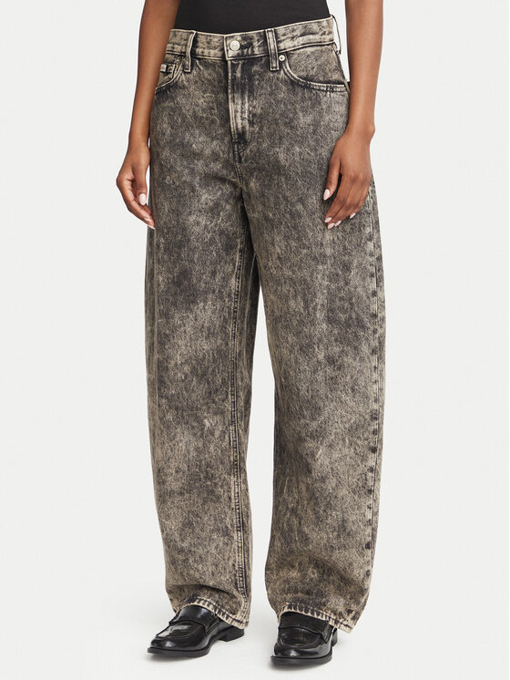 Calvin Klein Jeans Calvin Klein Jeans Дънки LV047H745G Кафяв Barrel Fit