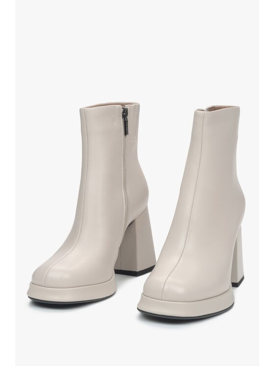 Estro Estro Μποτάκια ER00115880 Μπεζ