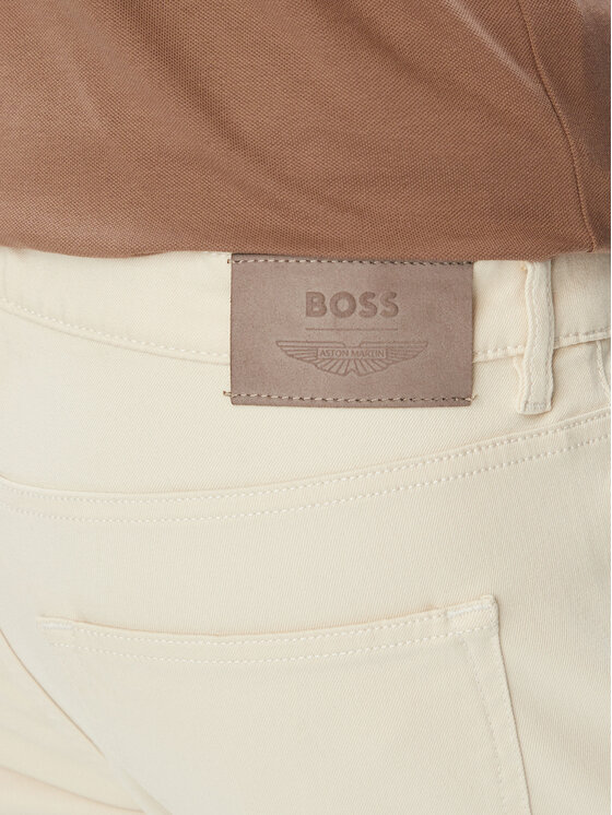 BOSS BOSS Jeansy H-DELAWARE_AM 50556583 Krémová Slim Fit