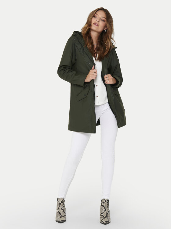 ONLY ONLY Geacă de ploaie Sally 15206116 Verde Regular Fit