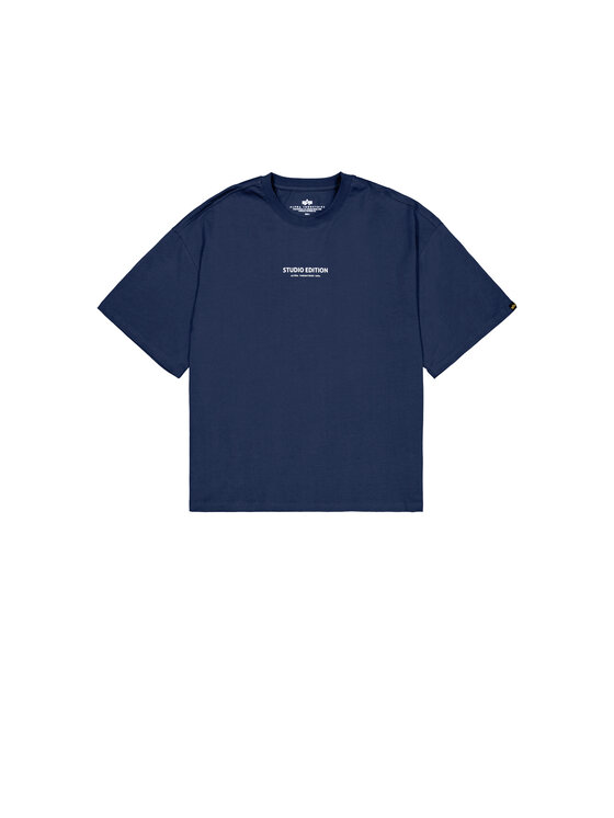 Alpha Industries Alpha Industries T-Shirt Studio Edition Backprint T-Shirt Granatowy Loose Fit