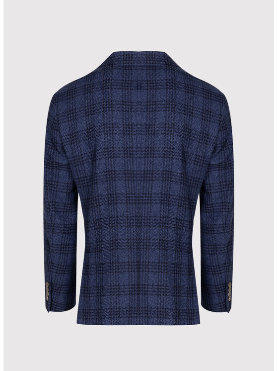 Pako Lorente Pako Lorente Marynarka P26SF-3X-022 Granatowy Slim Fit