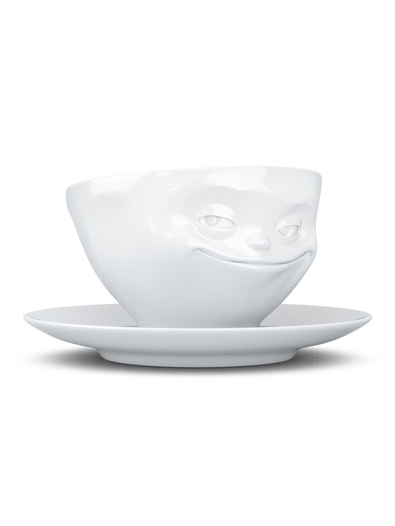 58 products 58 products Filiżanka ze spodkiem uniwersalna - Grinning Biały