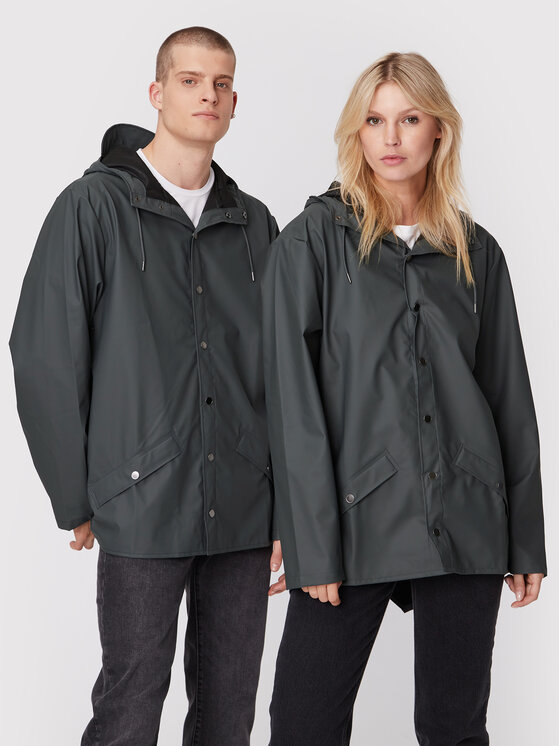 Rains Rains Vodootporna jakna Unisex 12010 Siva Regular Fit
