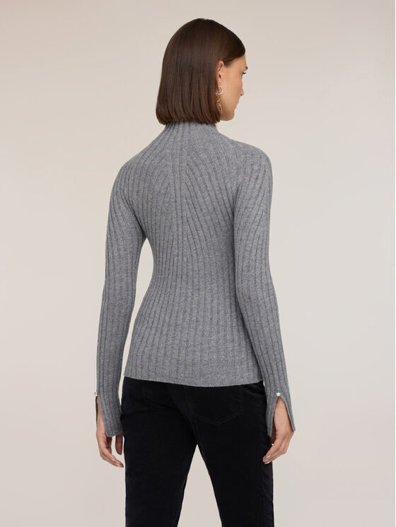 Motivi Motivi Sweter M552W104340N013 Szary Slim Fit