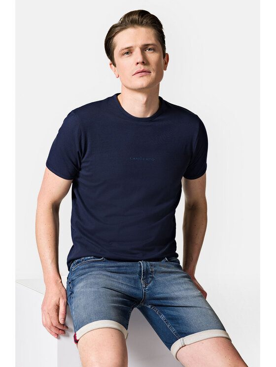 Lancerto Lancerto T-Shirt Steph TS073123000005 Granatowy Regular Fit