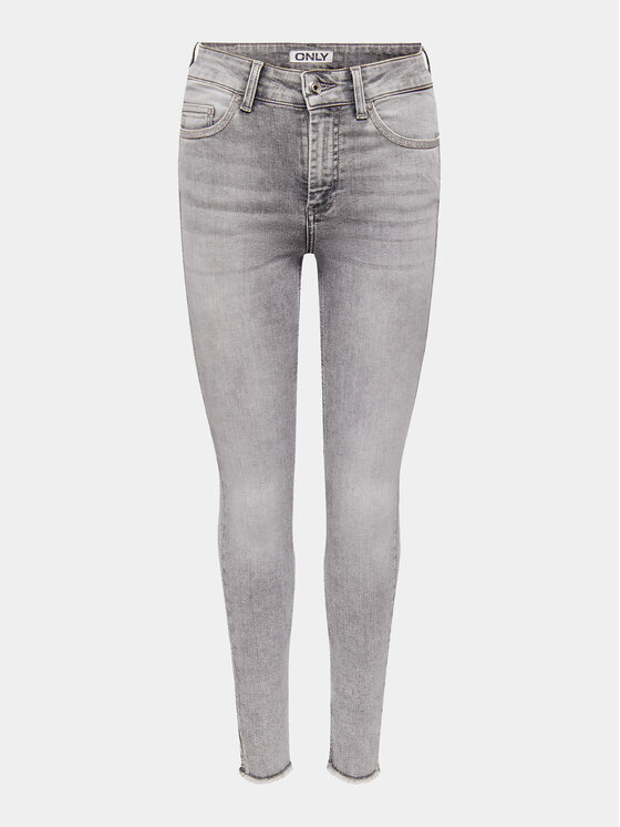 ONLY ONLY Jeansy 15279874 Szary Skinny Fit