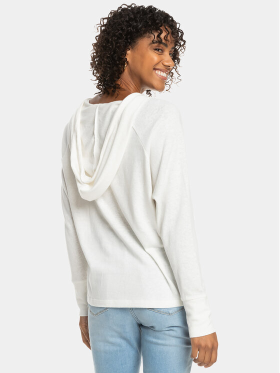 Roxy Roxy Bluza Dstination Surf Kttp ERJKT03928 Biały Regular Fit