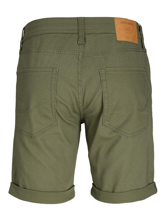 Pantaloncini di jeans 12165892 Verde Regular Fit