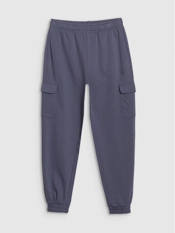 4F 4F Παντελόνι φόρμας 4FJWspring_summer_2025TTROF1135 Σκούρο γκρι Regular Fit