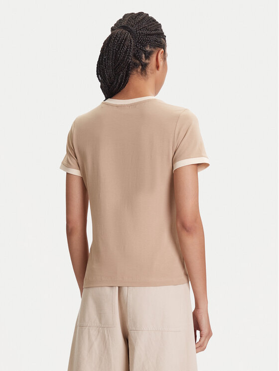 Guess Guess Tricou V5YI01 J1314 Bej Regular Fit