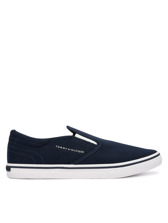 Tommy Hilfiger Tommy Hilfiger Tenisky Vulc Core Slip On FM0FM05689 Tmavomodrá