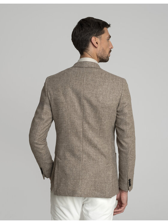 Borgio Borgio Marynarka morigerati Brązowy Slim Fit