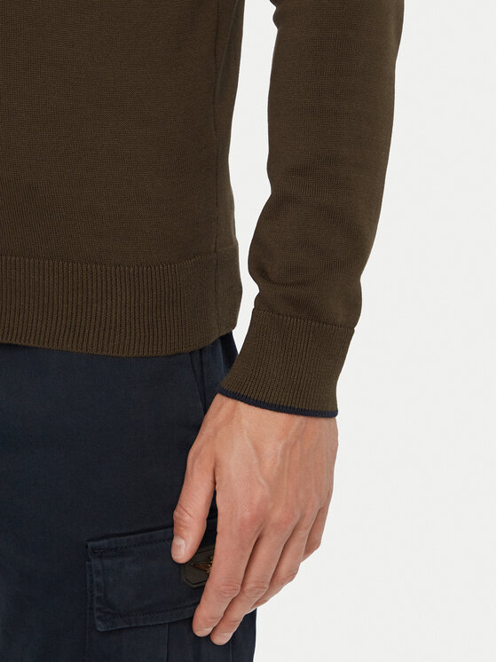 Aeronautica Militare Aeronautica Militare Sweter 262MA1670UL00506 Brązowy Regular Fit