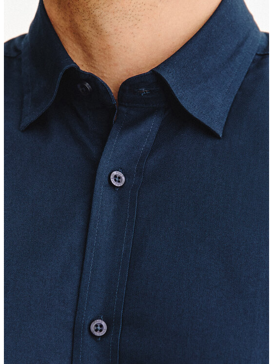 Pako Lorente Pako Lorente Koszula P25WF-1X-011 Granatowy Slim Fit