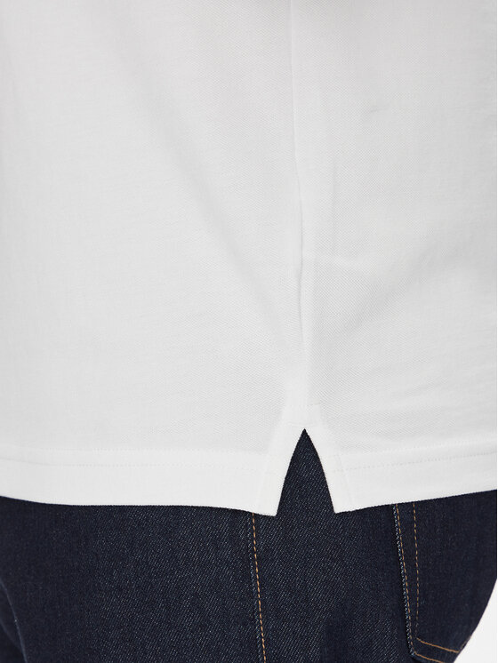 Moose Knuckles Moose Knuckles Polo Everett M34MT712 Biały Slim Fit