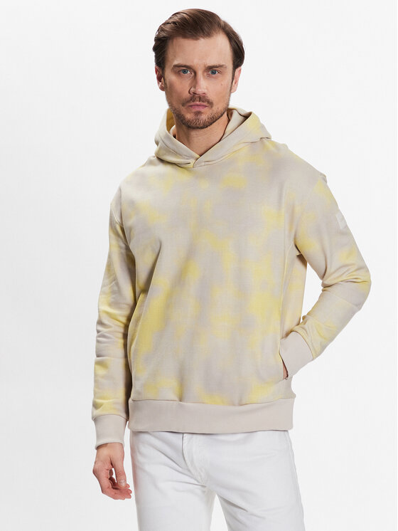 Felpa Camo Aop Comfort Hoodie K10K111422 Giallo