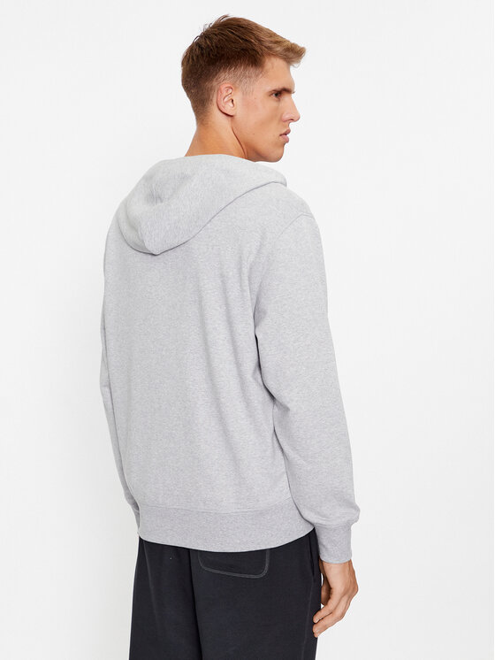 New Balance New Balance Felpa Essentials Stacked Logo French Terry Jacket MJ31536 Grigio Regular Fit