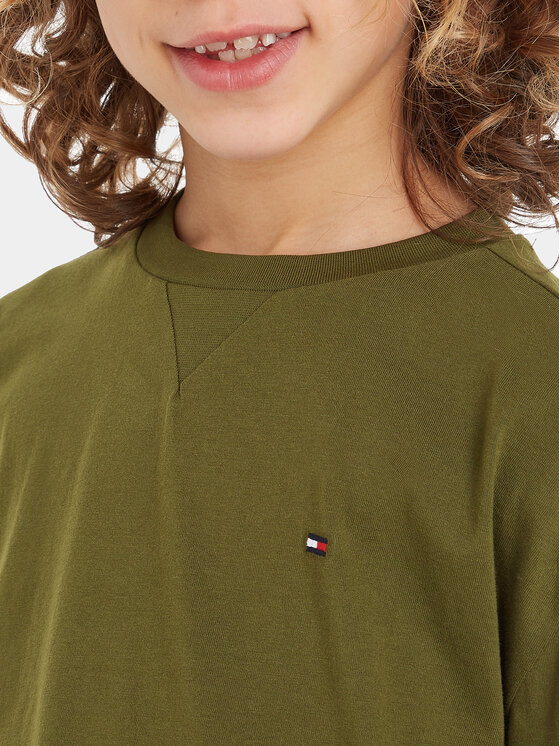 Tommy Hilfiger Tommy Hilfiger Μπλουζάκι Essential KB0KB08576 Πράσινο Regular Fit