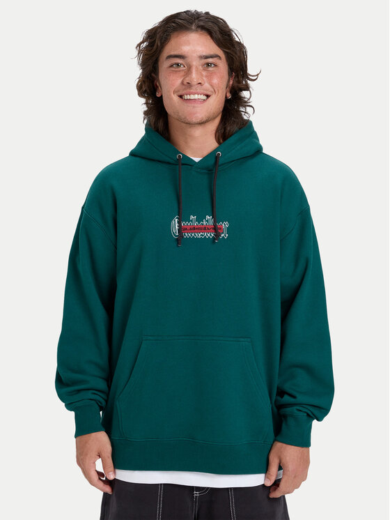 Quiksilver Quiksilver Bluza Double Up EQYFT05155 Zielony ciemny Oversize