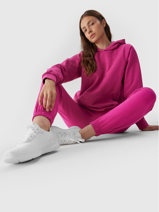 4F 4F Світшот 4FAW23TSWSF0725 Рожевий Regular Fit