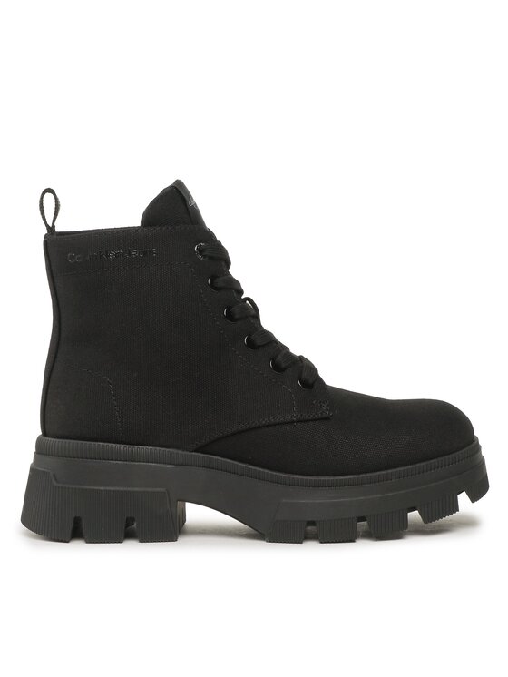 Calvin Klein Jeans Calvin Klein Jeans Polokozačky Chunky Combat Laceup Boot Co YW0YW01239 Černá