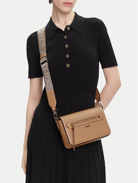 DKNY DKNY Ročna torba Bryant Ave Md Flap C R42E3E21 Rjava