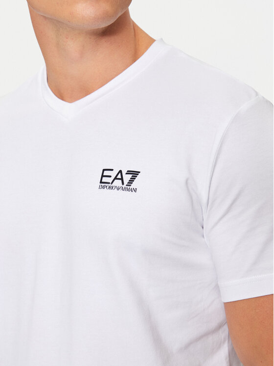 EA7 Emporio Armani EA7 Emporio Armani T-krekls 8NPT27 PJVQZ 1100 Balts Regular Fit