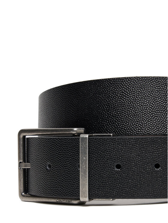 Calvin Klein Calvin Klein Opasok Warmth Buckle 40Mm Rev/Adj LV04D7048G Čierna