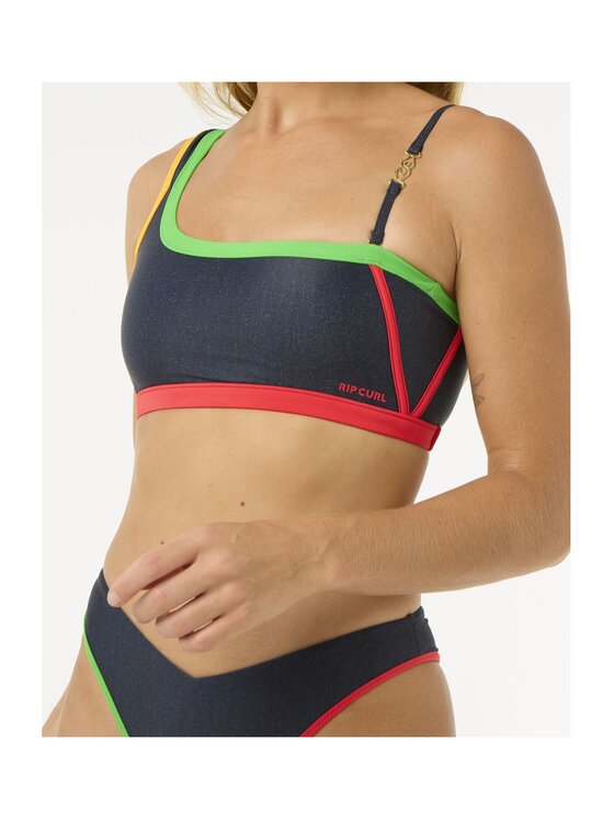 Rip Curl Rip Curl Góra od bikini Gigi One Shoulder Top Granatowy