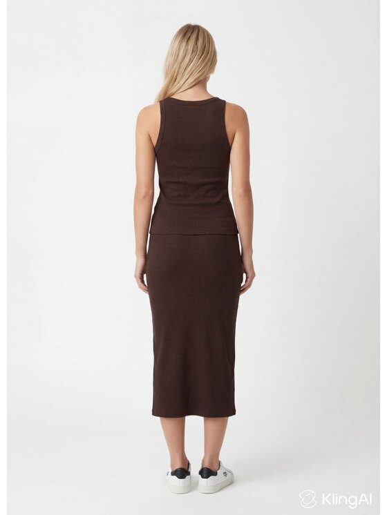 PITBULL PITBULL Spódnica midi LAYLA Srebrny ciemny Slim Fit