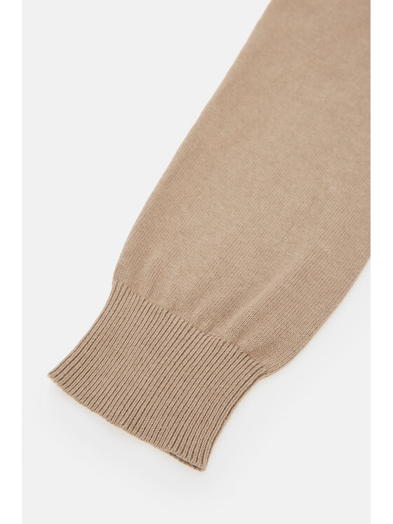 Lancerto Lancerto Sweter Tony SW073223000073 Beżowy Regular Fit